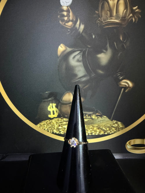 Anillo Solitario Clásico Chatón