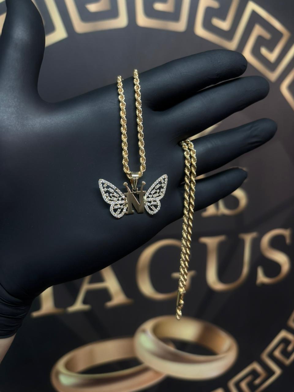 Turbillon con Colgante Mariposa
