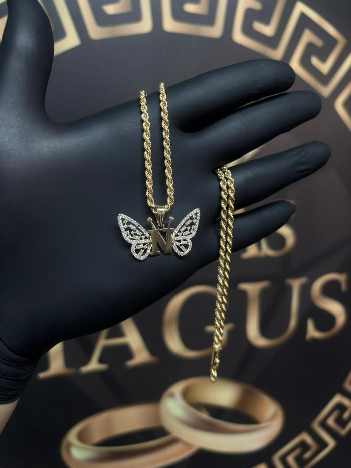 Turbillon con Colgante Mariposa